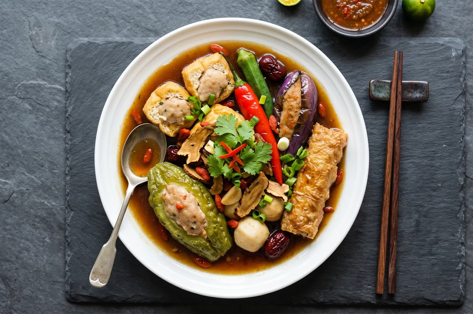 Fire Flies Healthier Dining Option plate presentation